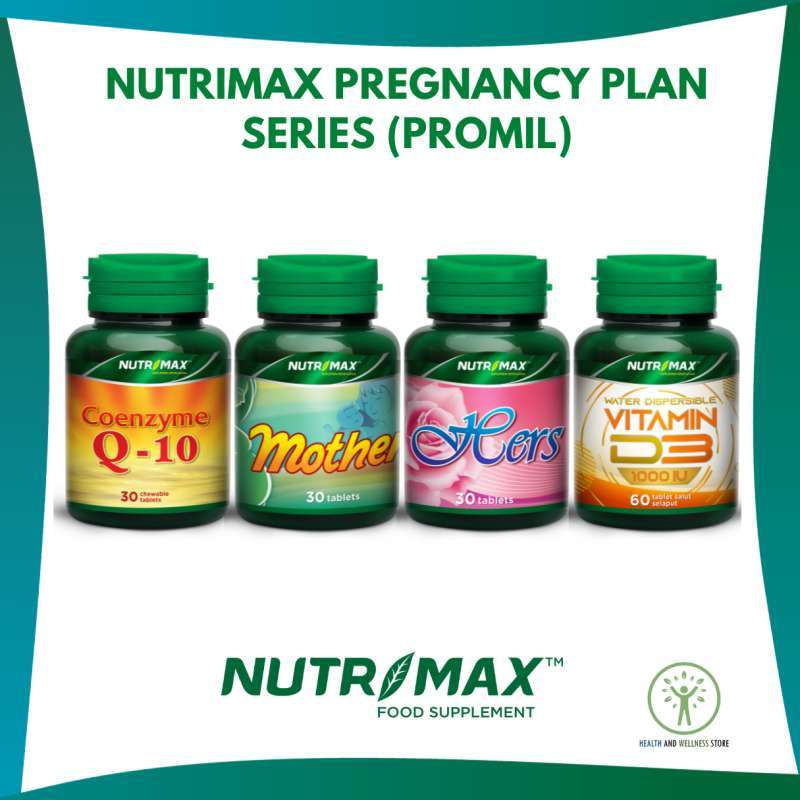 Jual NUTRIMAX PREGNANCY PLAN PROMIL SERIES COENZYME Q10 COQ10 MOTHER