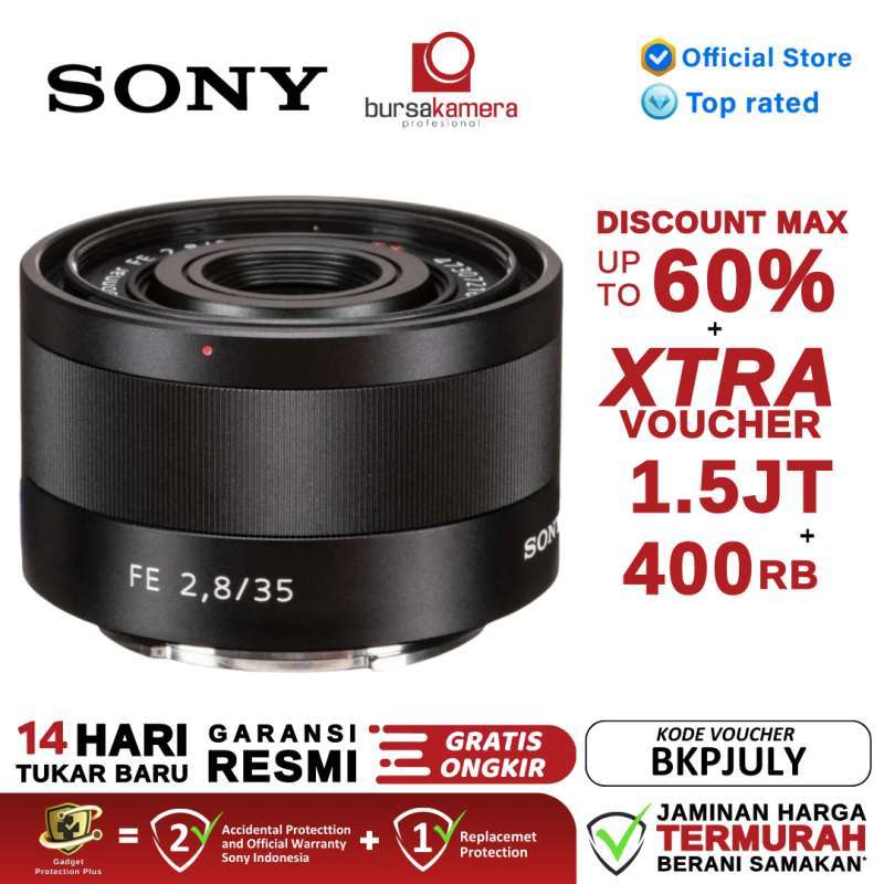 BKP SONY Sonnar T FE 35mm ZA Lensa Kamera - Main Image