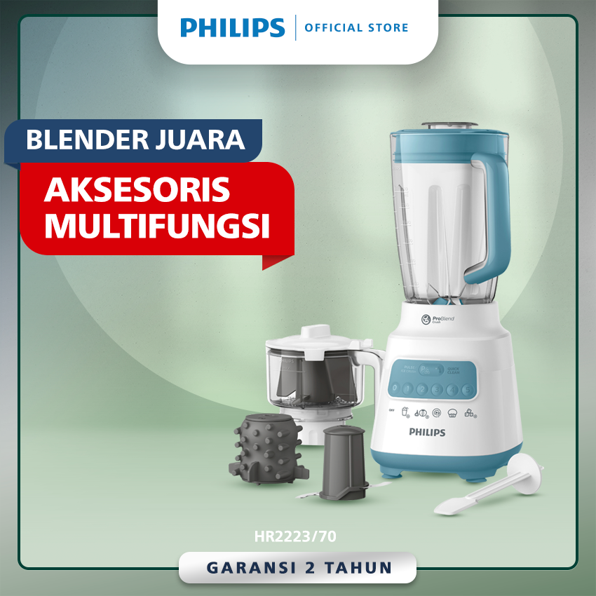 Promo Philips Blender 5000 Series Hr2223/70 Jar Plastik 2 L