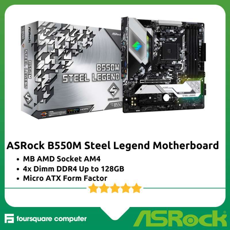 Asrock B550 Steel Legend Manual Am4 Asrock B550m Steel Legend