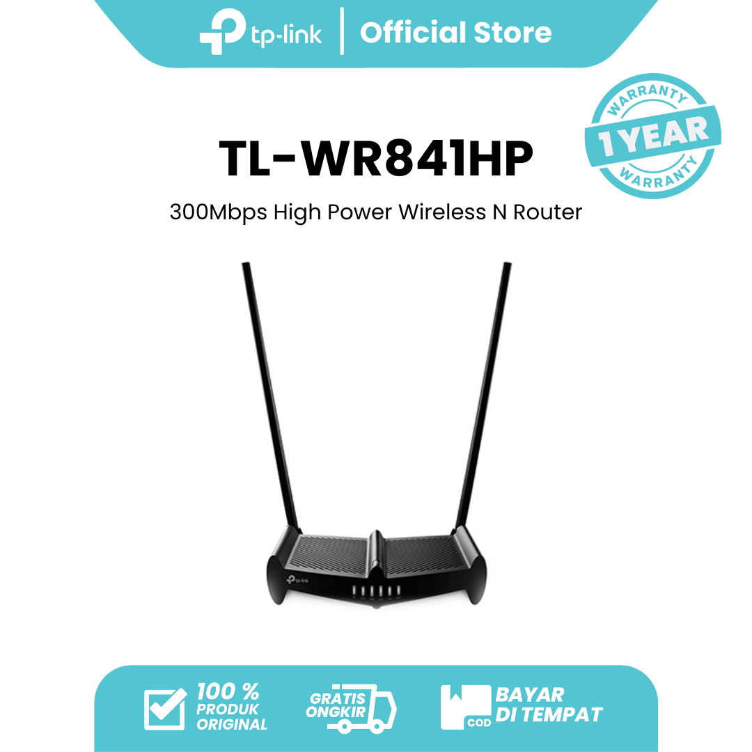 Promo Tp link Tl wr841hp Wireless N Router Hitam 300 Mbps Diskon 28 Di Seller Tp link Official Store Cengklong Kab. Tangerang Blibli