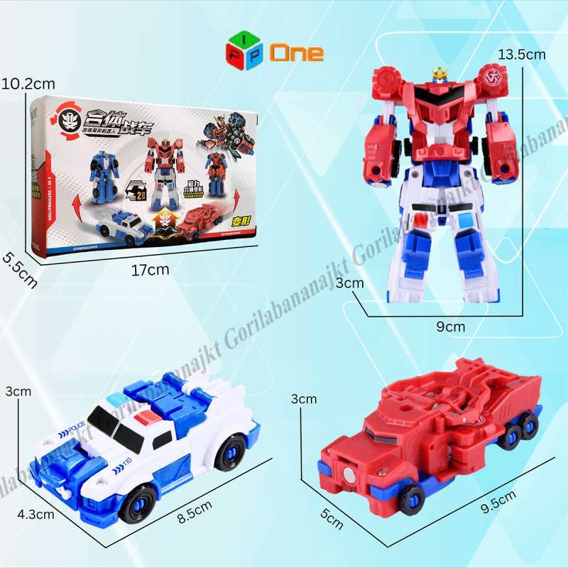Jual Mainan Anak Transformer Magnetic In Mobil Robot