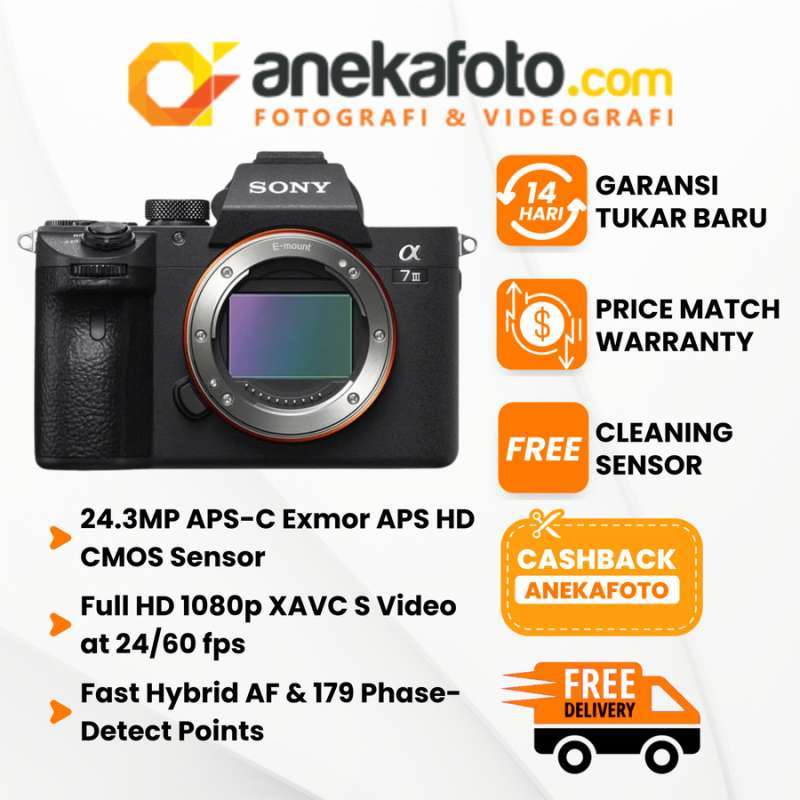 ANEKAFOTO Sony Alpha ILCE a7 Mark III Body Only GARANSI RESMI