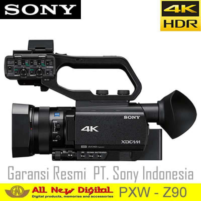 SONY Z90 PXW-Z90 Camcorder Hitam [4K HDR/ Fast Hybrid AF]