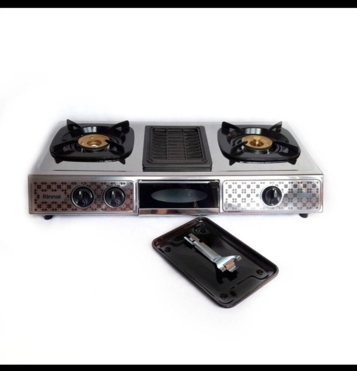 Jual Rinnai RI-524 A Grill Series Kompor Gas 2 Tungku + pemanggang di  Seller Trijaya Elektronik Official Store - Trijaya Elektronik | Blibli