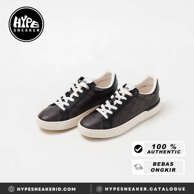 Jual Sepatu Coach Cc Monogram Dark Brown Ivory Sneaker 100 Original 38.5 Di Seller Hypesneaker.idn Official Store Hypesneaker.id Kota Semarang Blibli