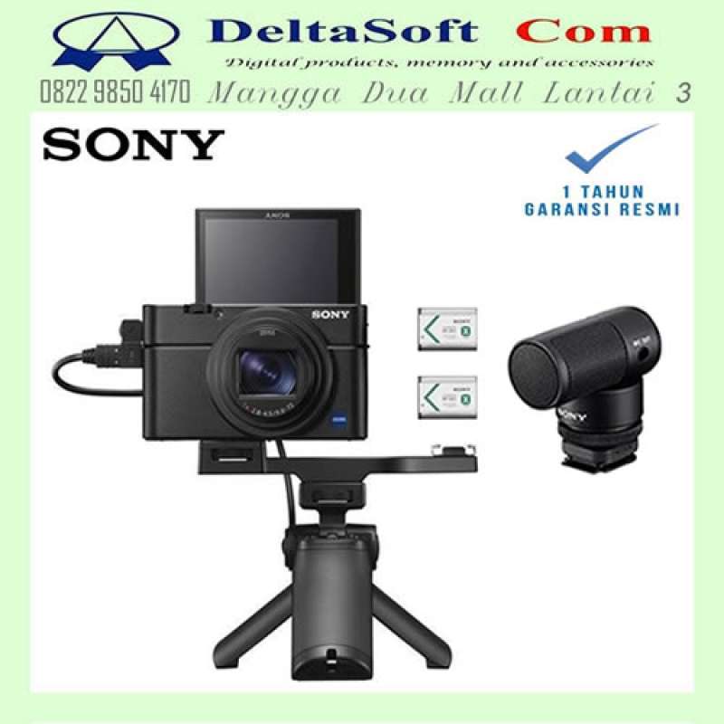 SONY DSC-RX100M7G DSCRX100M7 RX100M7 CyberShoot RX100 Mark VII  RX100 VII Vlogging Kit Garansi Resmi Sony Indonesia tahun