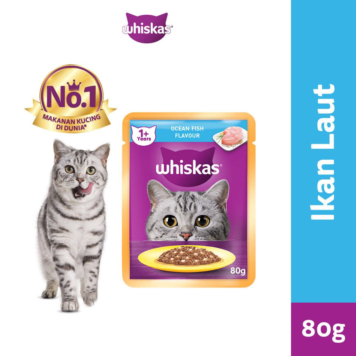 Promo Smg jog solo Whiskas Makanan Kucing Basah Pouch Adult Rasa Ocean Fish 80g Diskon 20 Di Seller Whiskas Pedigree Joglosemar Official Store Gudang Blibli Blibli