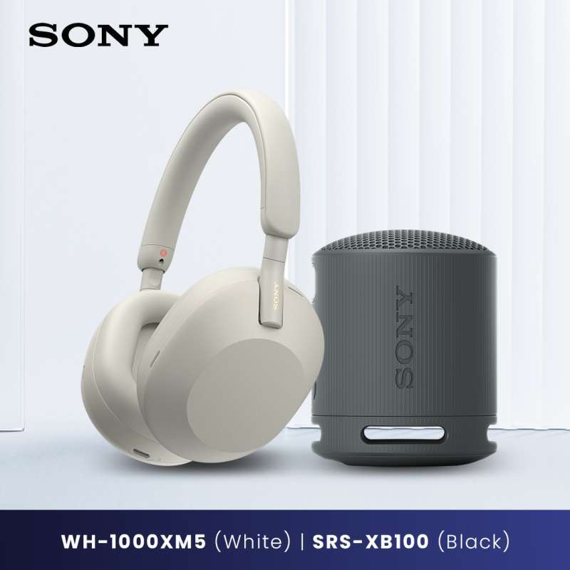 Jual Buy 1 Get 1 Sony Wh 1000xm5 Headphones Wireless Noise Canceling Up To 24h For Android Ios Free Srs xb100 Blue Xm5 Orange Xb100 Di Seller Sony Audio Official Store