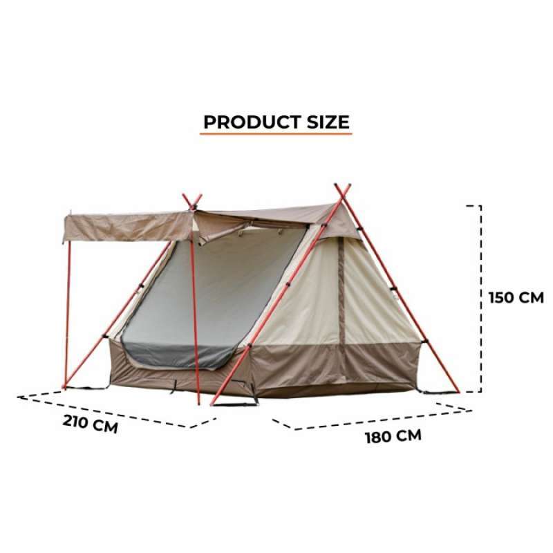 tent canopy 2-in-1, Large: Tent 240 * 280 * 160cm, Canopy 310 * 290cm main image 0