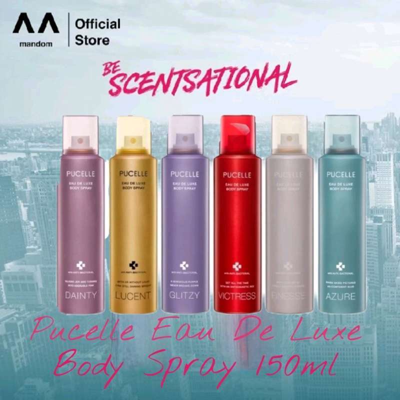 Jual Pucelle Eau De Luxe Body Spray 100ml Dainty Di Seller New