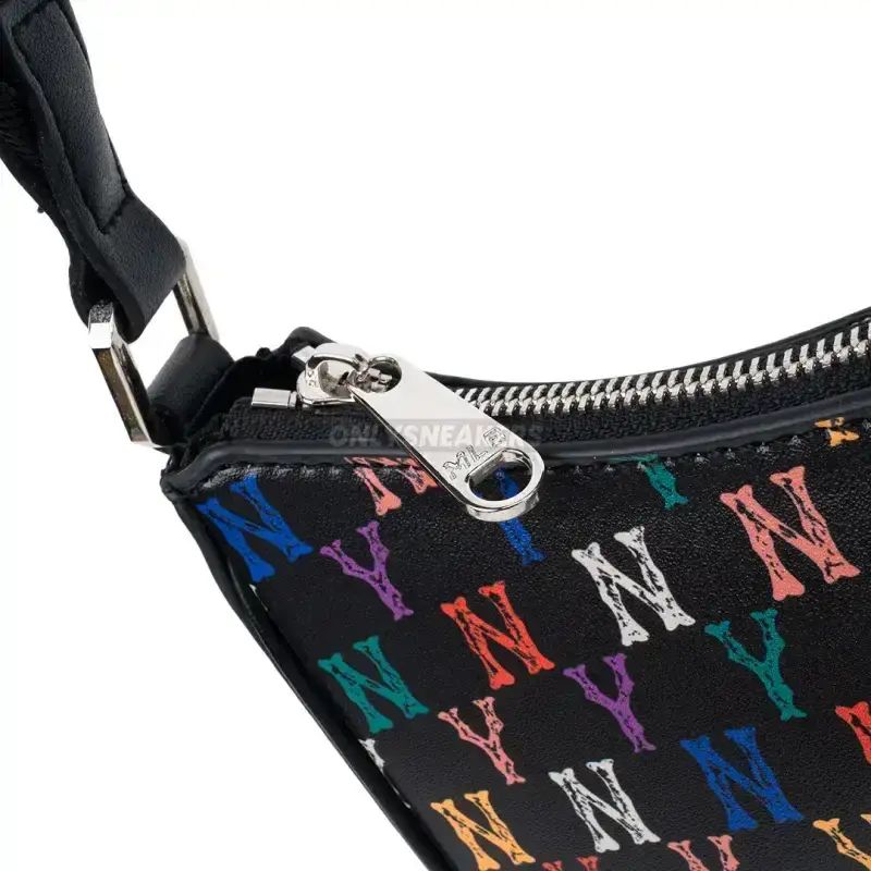 Jual Mlb New York Yankees Monogram Rainbow Hobo Bag Black Di