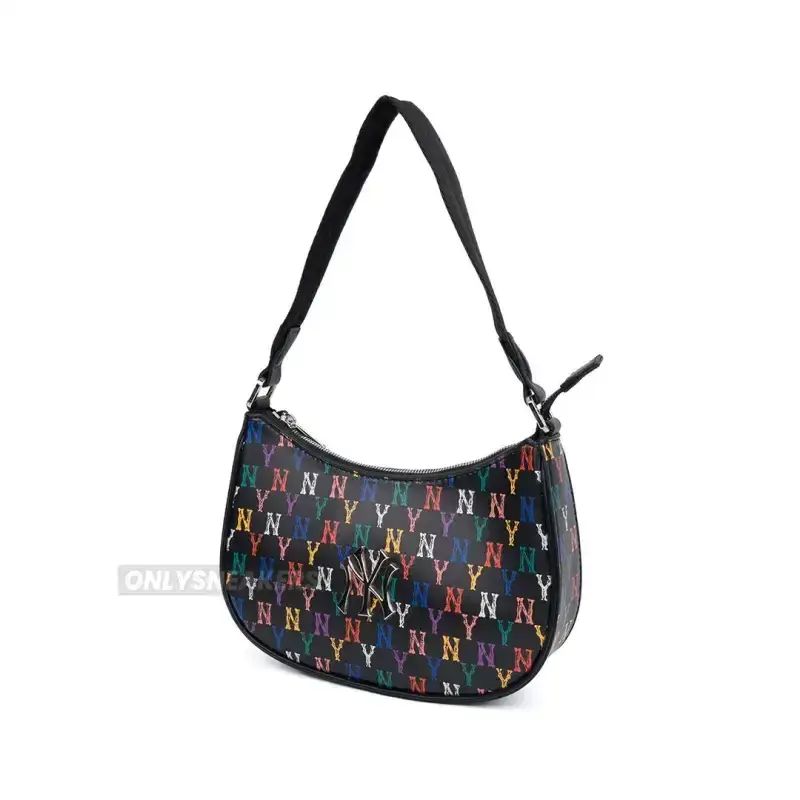 靴/バッグ MLB Monogram Embo Hobo New York Yankees Bag (Rainbow) Jual Mlb New York Yankees Monogram Rainbow Hobo Bag Black Di
