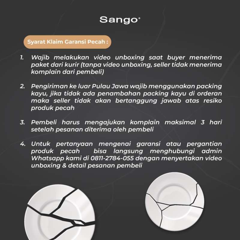 Jual Sango Set Piring Makan Kaden Dan Tempat Saus Bloom (isi 3) Di