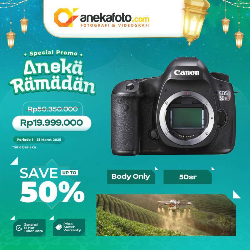 ANEKAFOTO Canon EOS 5DS R Kamera DSLR Body Only GARANSI RESMI