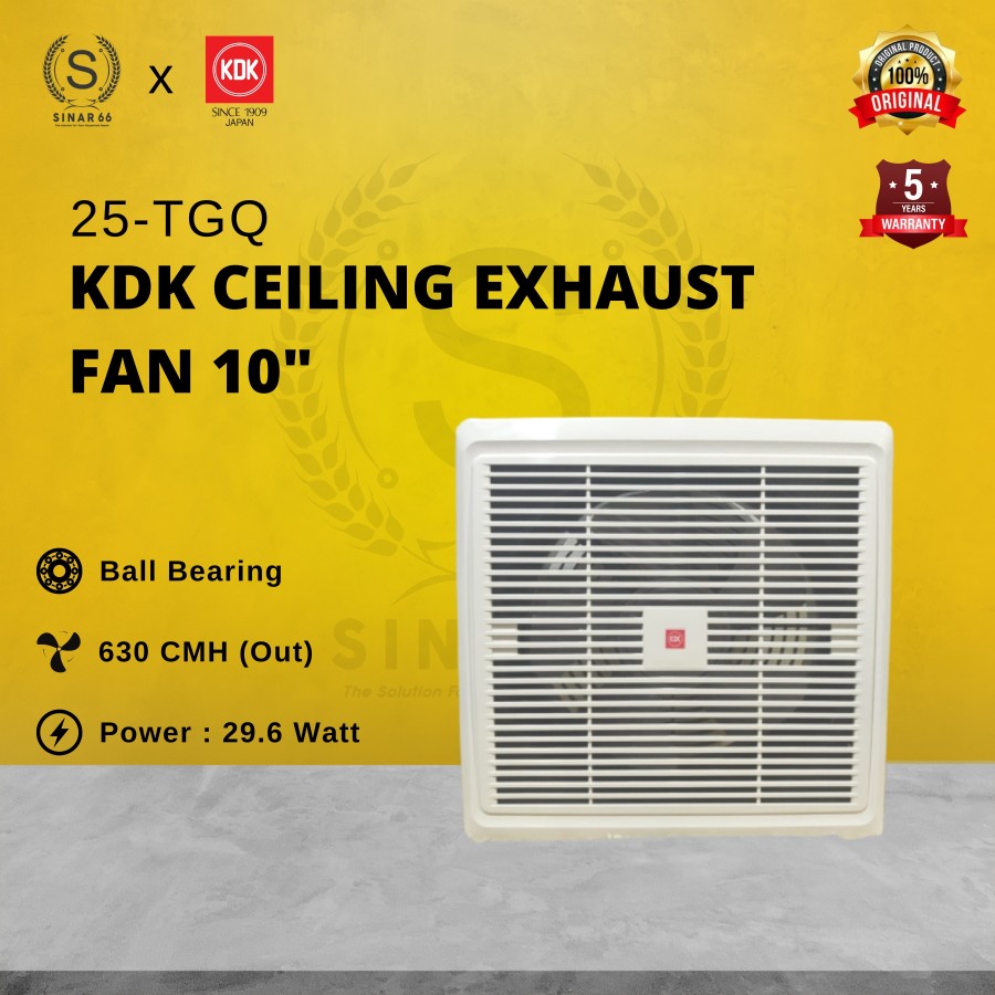 Jual KDK 25TGQ Ceiling Exhaust Fan [10 Inch] di Seller Sinar 66 Sinar 66 Kota Tangerang Blibli