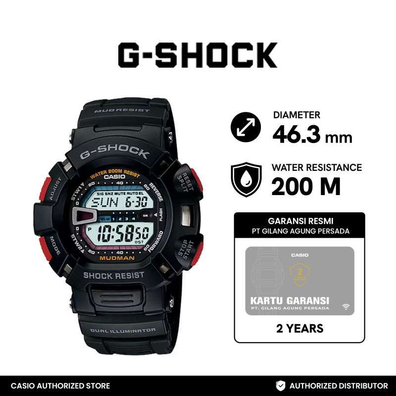 Harga g shock mudman g 9000 original shop