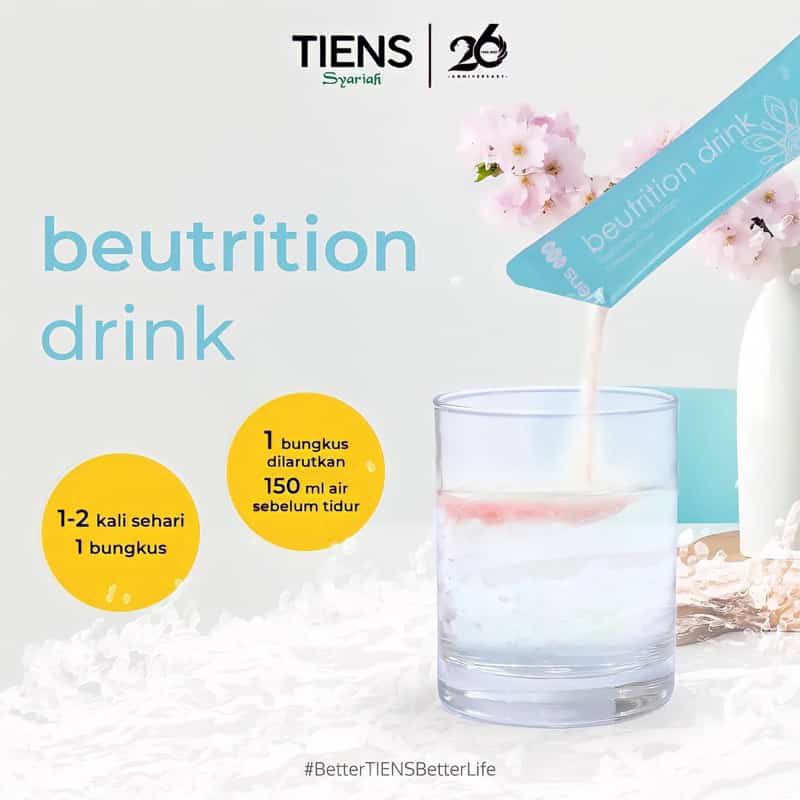 Promo TIENS BEUTRITION DRINK (10 SACHET) | MINUMAN BERKOLAGEN ORGINAL