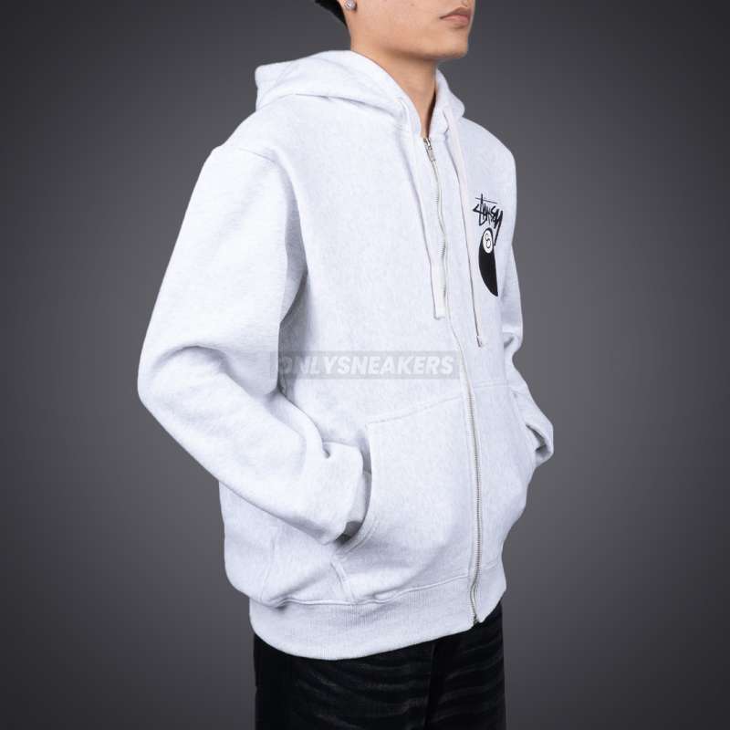 ★送料・関税込★Stussy★Stussy 8 Ball Zip Hoodie Ash Heather ☆送料・関税込☆Stussy☆Stussy 8 Ball Zip Hoodie Ash Heather