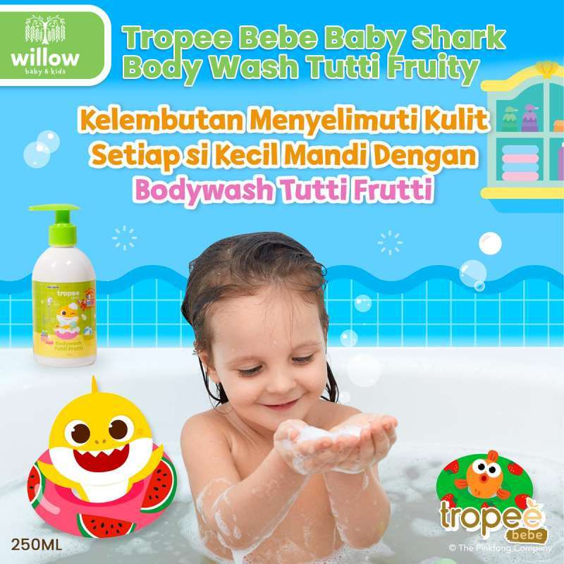 Baby shark body wash top