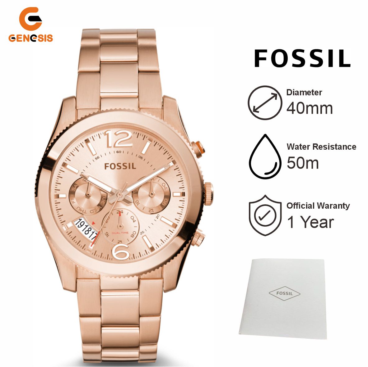 Promo Fossil Perfect Boyfriend Chronograph Es3885 Jam Tangan Wanita Rose Gold Tone Diskon 67 Di Seller Toko Genesis Surabaya Official Store Toko Genesis Surabaya Kota Surabaya Blibli