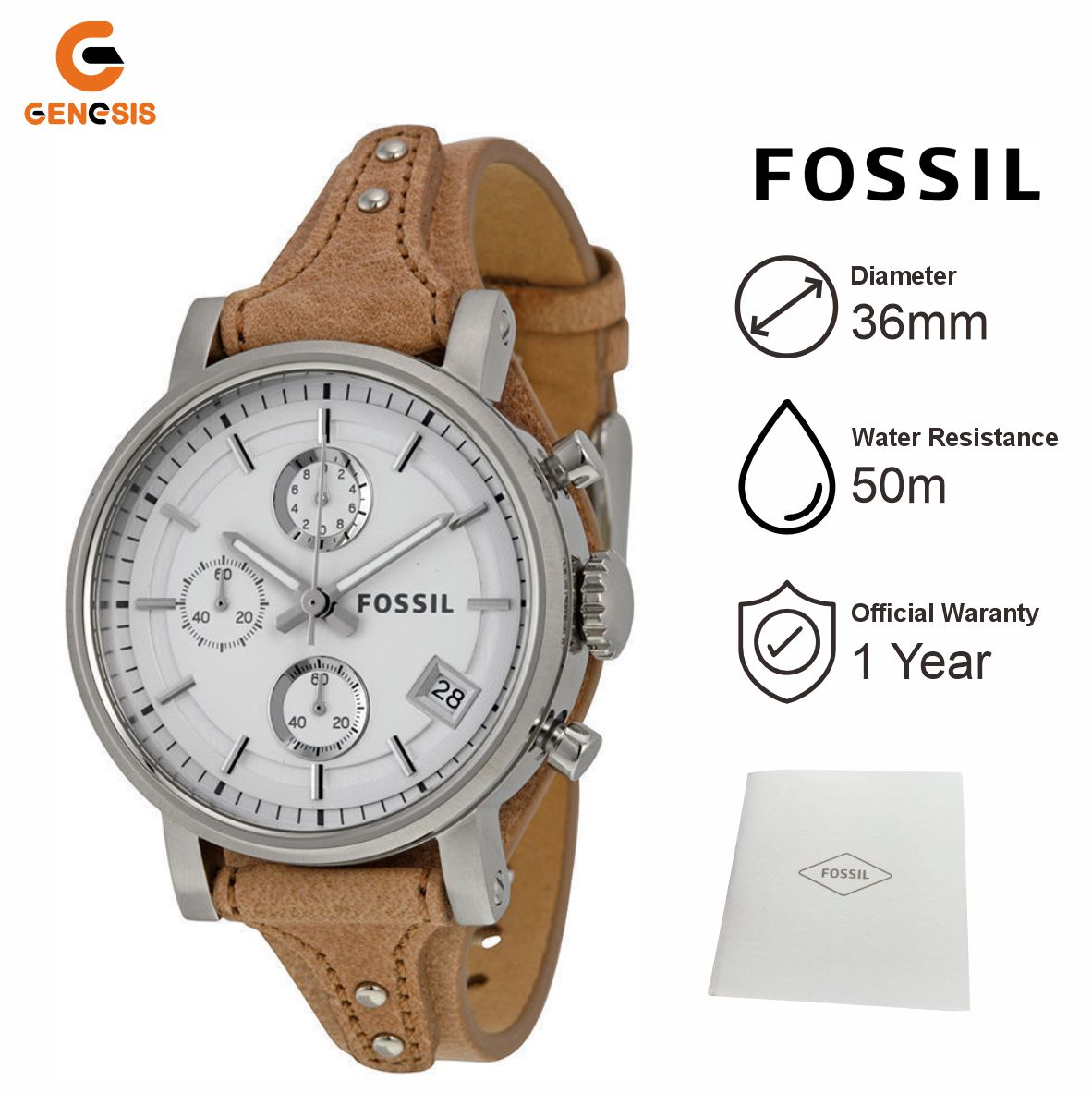Promo Jam Tangan Wanita Fossil Es3625 Boyfriend Chronograph Bone Leather Strap Khaki Diskon 71 Di Seller Toko Genesis Surabaya Official Store Toko Genesis Surabaya Kota Surabaya Blibli