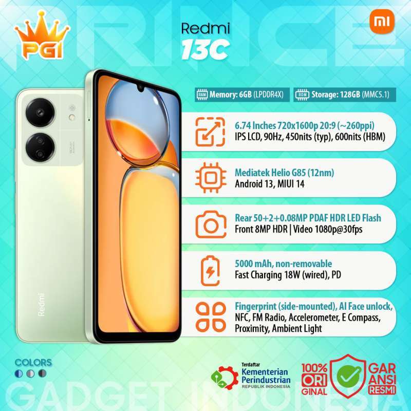Jual Xiaomi Redmi 13c 6/128 Garansi Resmi Xiaomi Indonesia Di Seller
