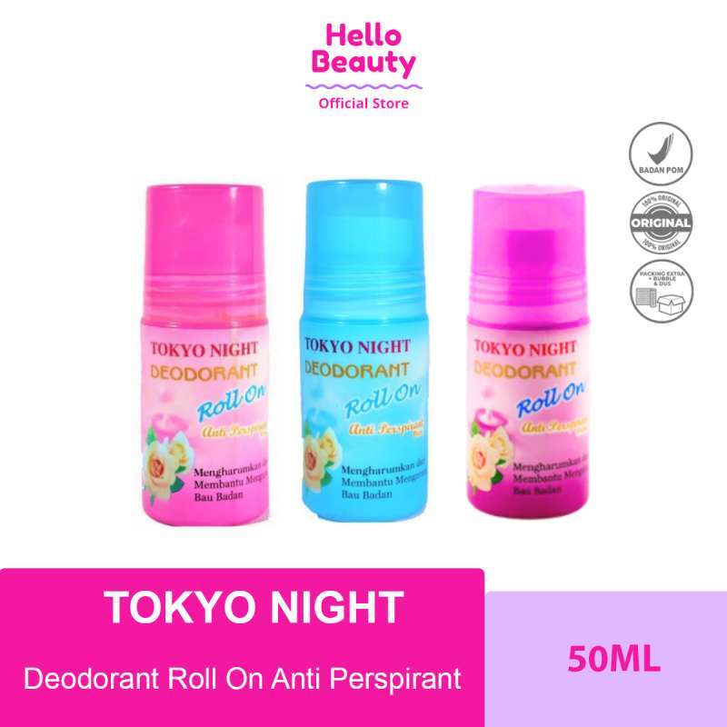 Promo Tokyo Night Deodorant Roll On Anti Perspirant 50ml Diskon 57% Di ...