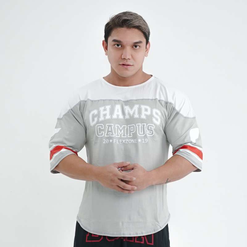 Flexzone Oversize Shirt Champ series FTS-058 Gym Fitness Santai