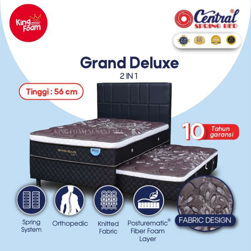 Jual Central Grand Deluxe 2in1 Semua Ukuran Kasur Springbed (full Set