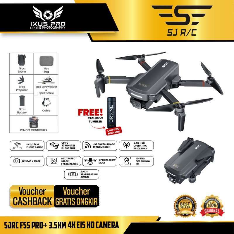 Jual Sjrc F5s Pro+ 3.5km 4k Eis Hd Camera Di Seller Ixuspro Official