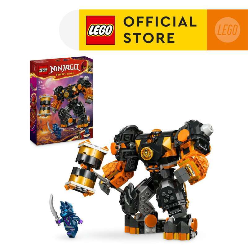 LEGO NINJAGO 71806 Cole’s Elemental Earth Mech Toy (235 Pieces) Ninja Toys  (7 Tahun+) Mainan Balok (7 Tahun+)