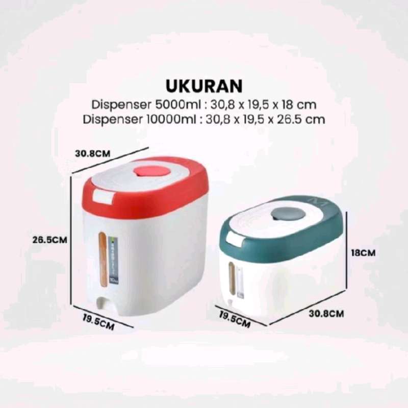 Jual Dispenser Beras Rice Box Dan Kacang 5kg / Rice Box Tempat ...