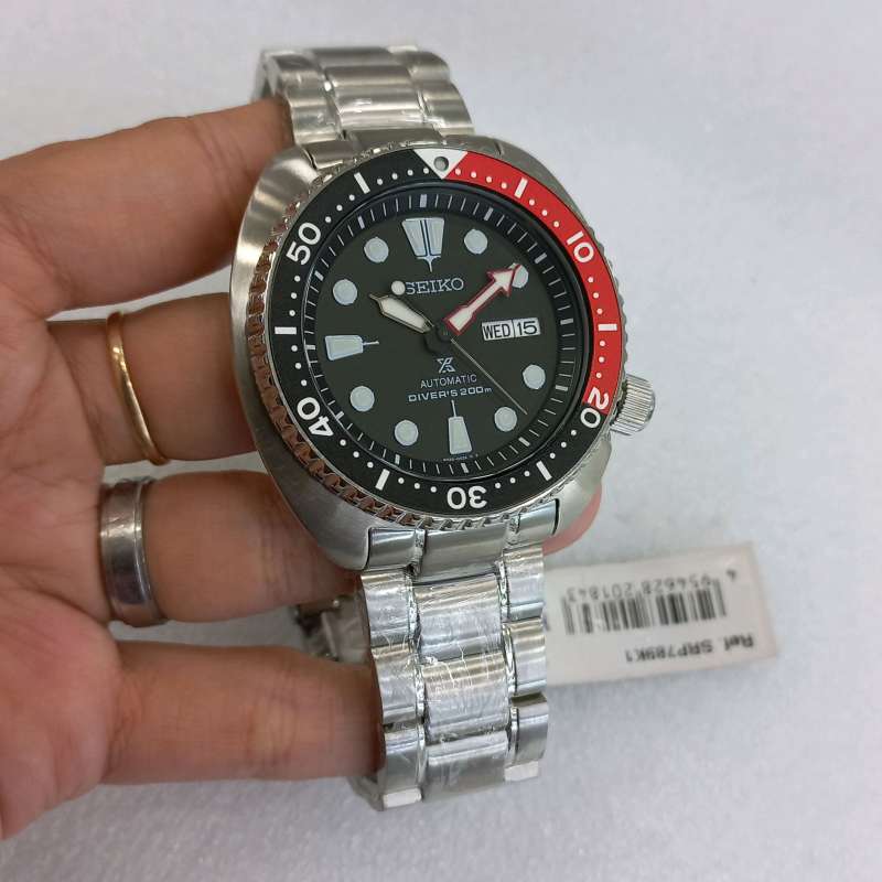 Seiko Prospex Turtle Air Divers SRP789K1 Jam Tangan Pria Silver