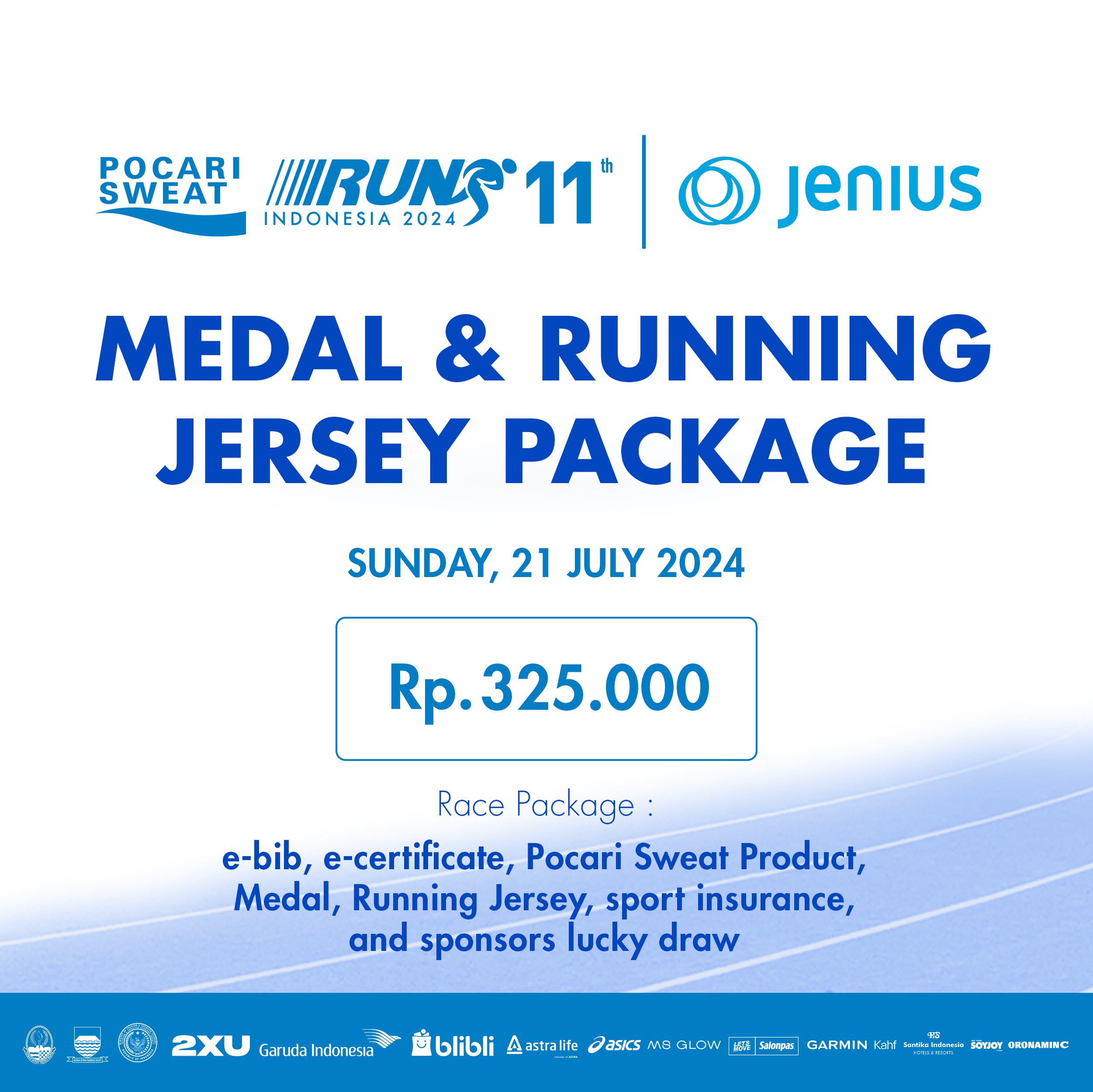 Jual Virtual Half Marathon Pocari Sweat Run 2024 Medal & Running