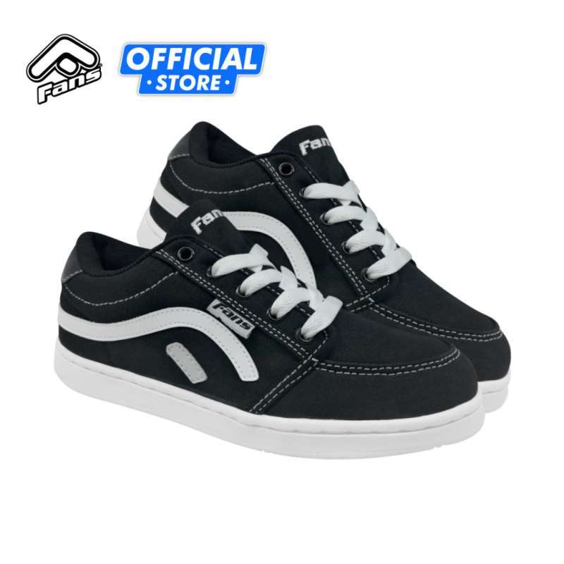 Sepatu sneakers Fans Clasiq BW tapak dijahit karet asli original buatan  indonesia size besar limited edition