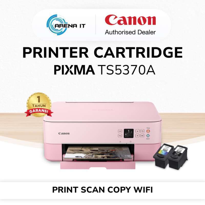 Promo Printer Inkjet Canon Pixma Ts5370a-p Print Scan Copy Wifi