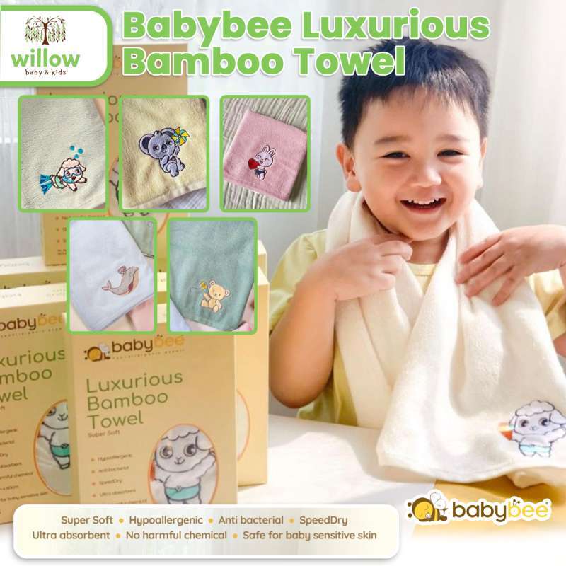 Jual Handuk Mandi Bayi Babybee Luxurious Bamboo Towel Di Seller Willow Baby Shop West Official Store Willow Baby Shop West Kota Surabaya Blibli