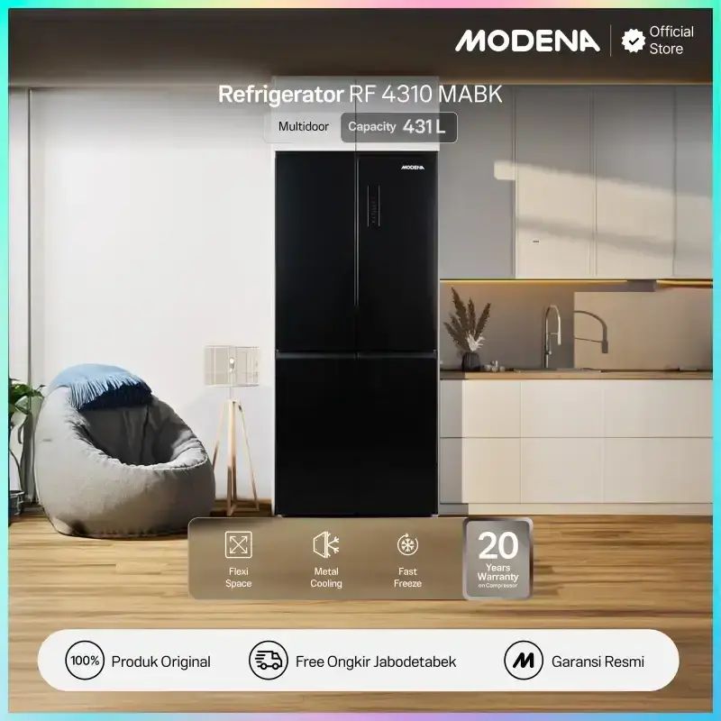 Promo Modena Kulkas - Rf 4310 Mabk (4 Pintu) Diskon 19% Di Seller ...