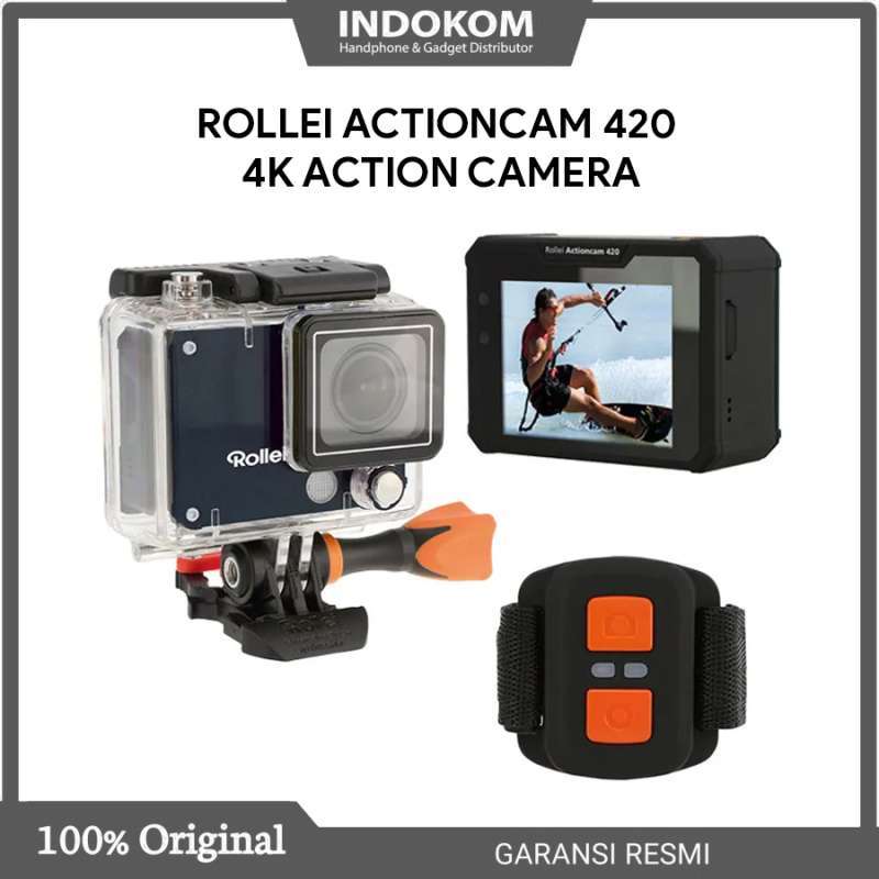 Rollei 420 Action Cam 4K Black Garansi Resmi