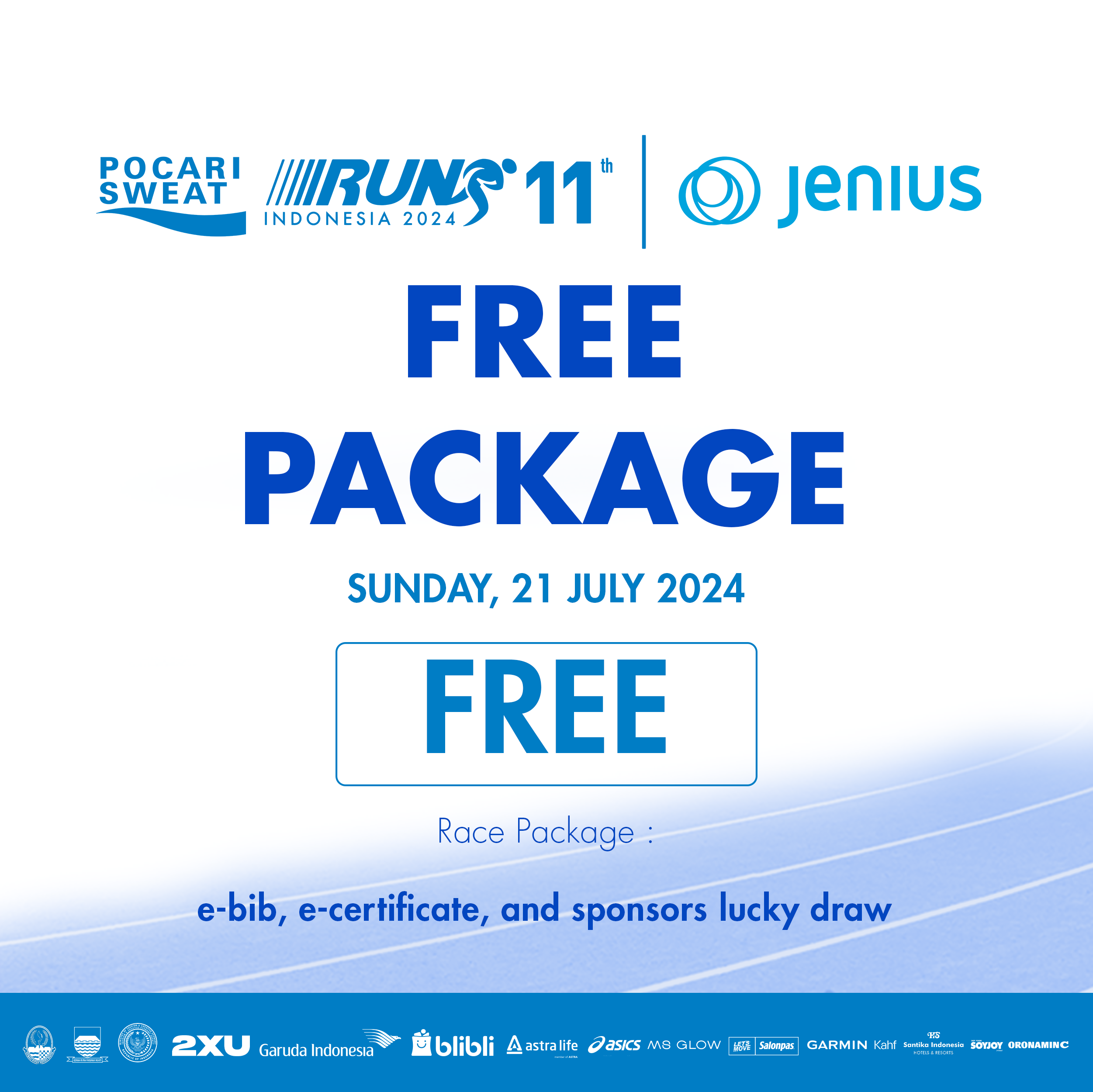 Jual Virtual Half Marathon Pocari Sweat Run 2024 Free Package Di