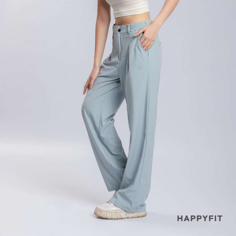 HAPPYFIT Flowy High Waist Trouser Pants