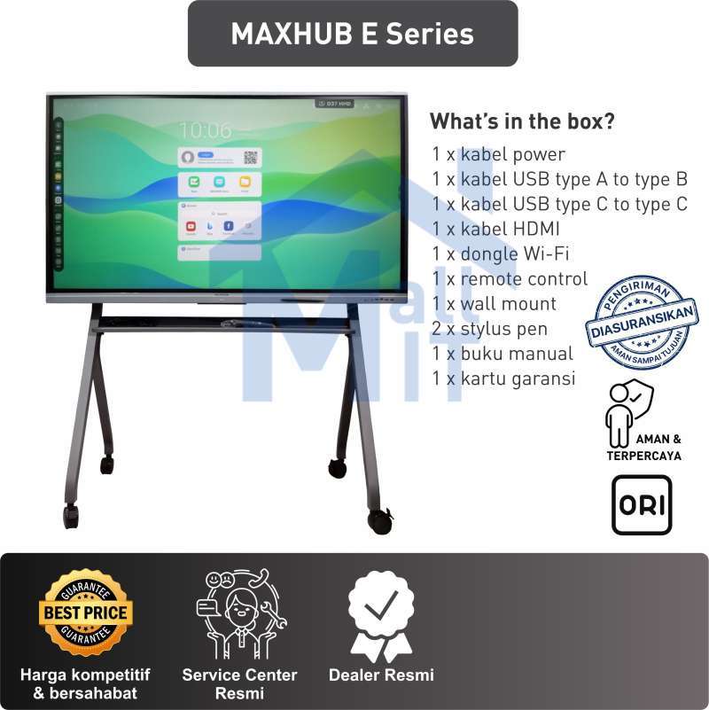 Jual Maxhub Interactive Flat Panel Edukasi Ifp E6520 E7520 E8620 ...