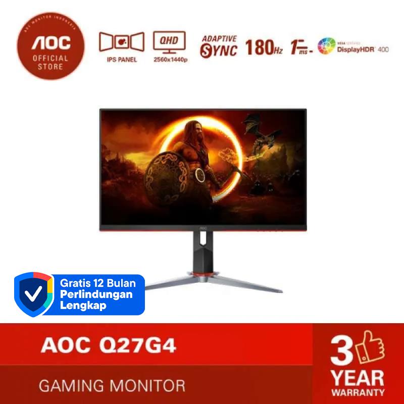 Jual Aoc Q27g4 27 Inch 2k Ips 180hz 1ms Hdr400 Gaming Monitor Di Seller ...