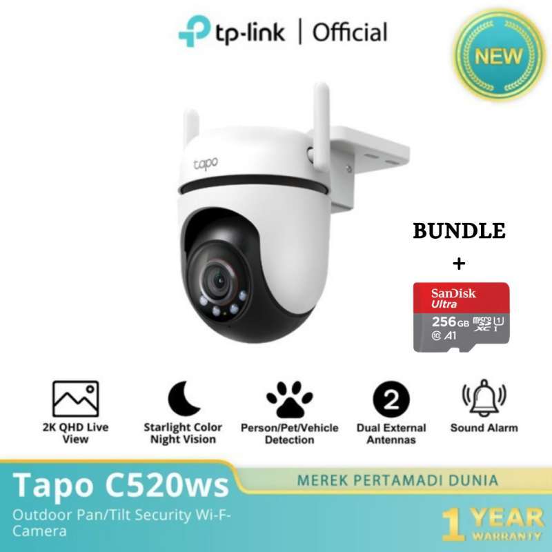 Jual TP-Link Tapo C520WS 2K QHD CCTV Outdoor Pan/Tilt Security Wi-Fi ...
