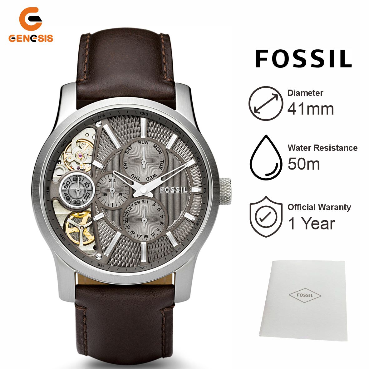 Jual Jam Tangan Pria Fossil Me1098 Automatic Leather Strap Di Seller Toko Genesis Surabaya Official Store Genesis Global Technology Kota Surabaya Blibli