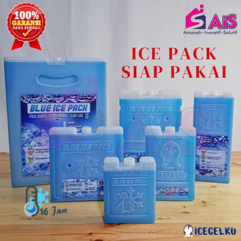 ICEGELKU ICE PACK SIAP PAKAI ICE GEL PACK KOTAK BLUE PACK ICEPACK COOLER  BOX ICEGEL COOLER BAG ICE PACK AIR COOLER ICE PACK TAS ASI