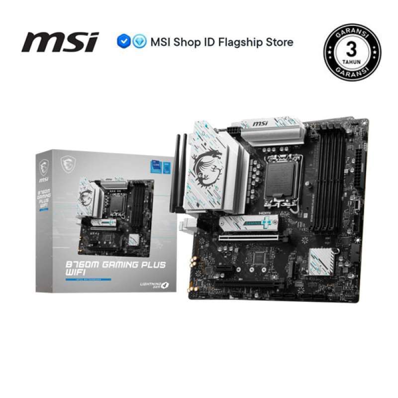 MSI B760M GAMING PLUS WIFI DDR5 [Intel LGA 1700, Support Gen 14]  Motherboard