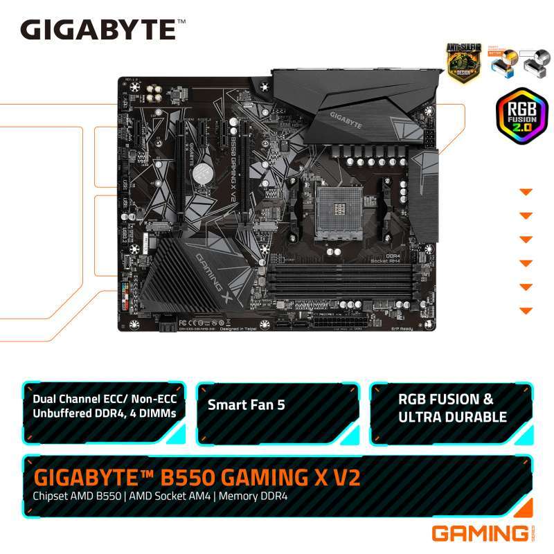 Jual Gigabyte B550 GAMING X V2 di Seller Gigabyte Official Store ...