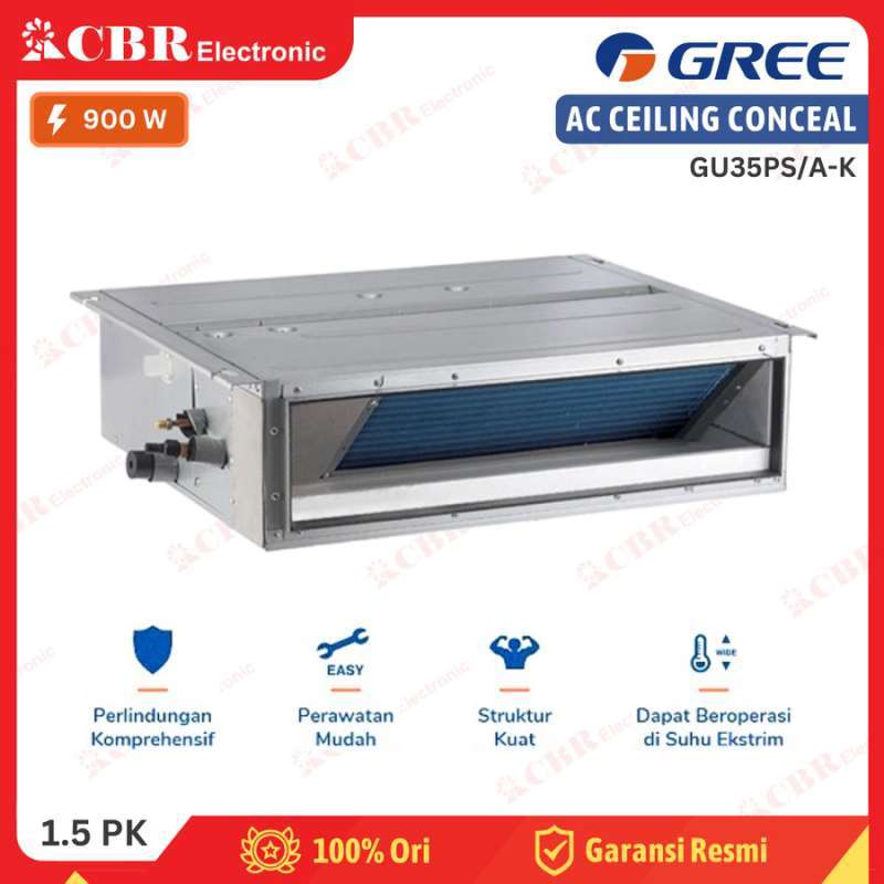 AC Ceiling Conceal GREE PK GU35PS/A-K GUL35W/A-K R-410A (Wired)